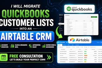 migrate quickbooks contacts to hubspot pipedrive gohighlevel  airtable odoo CRM
