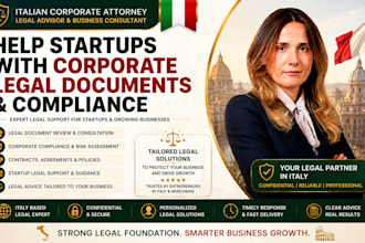 help startups with corporate legal documents and compliance
