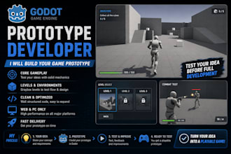 do prototype game dev in godot