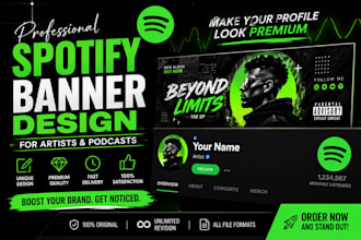 create eye catching spotify artist banners for your music brand