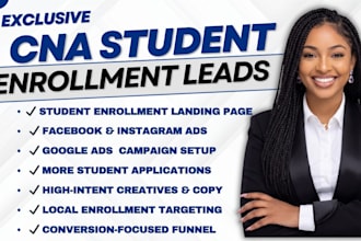 cna school marketing student enrollment leads education leads school leads fb ad