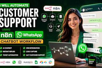 setup automate n8n whatsapp chatbot automation customer support CRM respond io