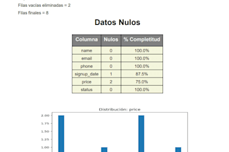 clean your excel or CSV data and generate a PDF report