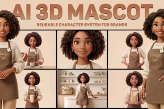 create a reusable ai 3d mascot character system for brands