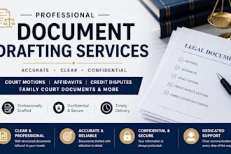 format and draft court motions, legal documents, and filings