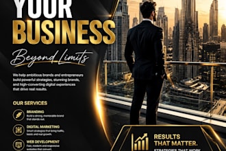 design a premium custom poster for your brand, event or social media