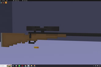 create custom 3d goxel weapons that you want