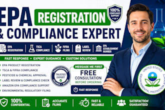 do epa registration, tsca compliance and epa label review