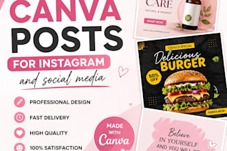 create canva posts for instagram and social media
