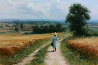 landscape oil painting art