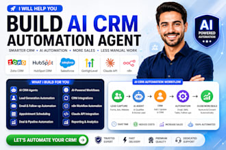build ai CRM automation agent zoho hubspot salesforce gohighlevel claude API n8n