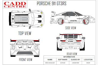 create autocad designs for engineering projects