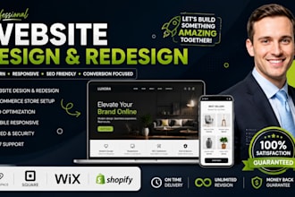 redesign squarespace, square store, wix, shopify and SEO