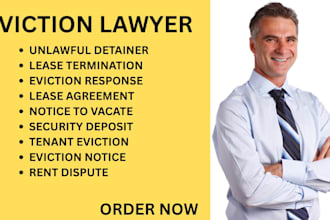 handle eviction matters, lease, rental disputes, and security deposit issues law