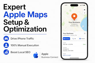 set up, optimize, and fix apple maps listing via apple business