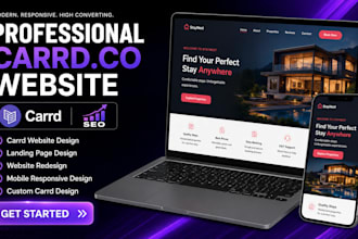 design carrd website carrd landing page carrd portfolio carrd redesign
