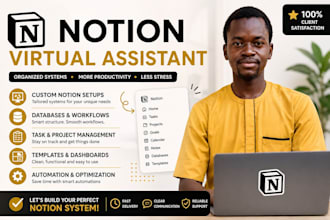 be your notion virtual assistant for setup templates and workflows
