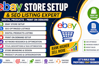 do ebay store setup ebay seo listing ebay digital products ebay print on demand