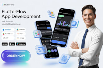 be your flutterflow flutter developer for moblie app ios android app development
