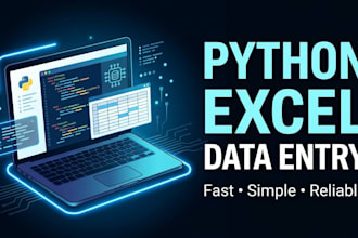 help with python, excel, and data entry tasks