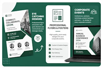 design urgent corporate flyers and event posters