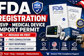 help with fda registration fsvp US agent and import permit