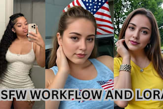 train realistic lora for ai influencer model create sfw and nsfw images