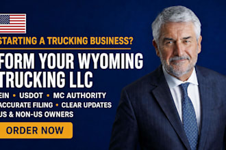 form your wyoming trucking llc and apply for ein, usdot and mc number