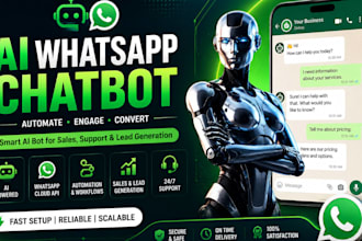 build whatsapp ai chatbot, whatsapp automation, ai agent with whatsapp api