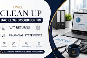 clean up backlog bookkeeping vat returns and financial statements