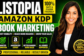 do listopia amazon kdp book marketing and ebook promotion