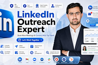 linkedin outreach, candidate outreach inmail dm services