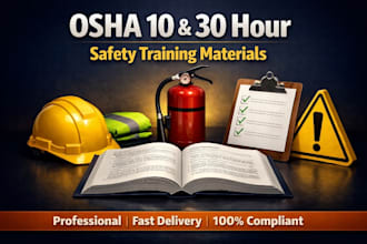 create osha compliant workplace safety training documents and materials