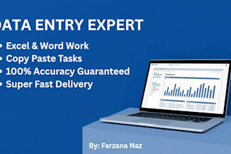 do excel data entry and copy paste work