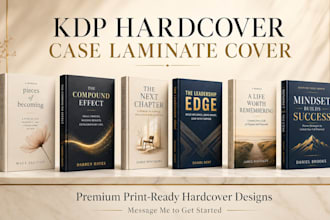 design KDP hardcover case laminate book cover