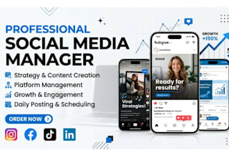create engaging social media content marketing strategy and monthly managment