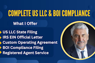 create US llc with ein, operating agreement and boi filing for compliance