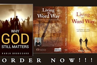 do christian book formatting, book cover design, faith based, devotional cover