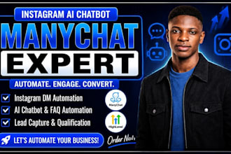 create instagram ai chatbot using manychat automation