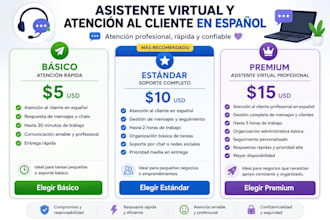 seré tu asistente virtual y atención al cliente en español