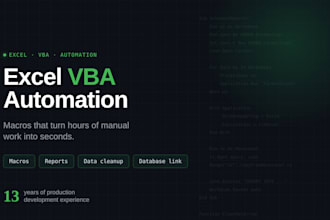 create or fix excel vba macros to automate your tasks
