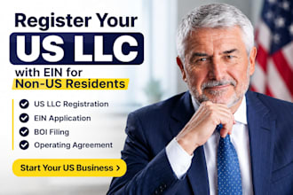 register your US llc and obtain an ein for non US residents