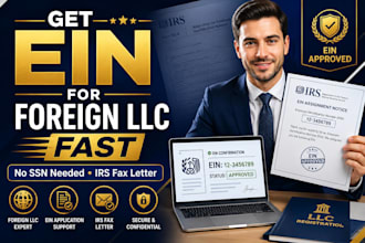 obtain ein for foreign llc and receive irs fax letter