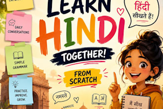 teach you basic hindi just in 3 months