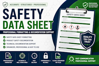 format safety data sheet and product safety documentation