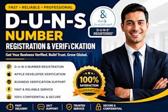 get your company d u n s number for apple developer, business verification fast