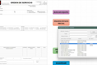 do an excel with formulas and vba