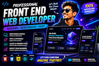 design and develop a modern, responsive website or portfol