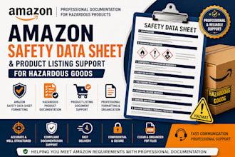 format amazon safety data sheet for hazardous product listing