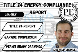 do california adu permit drawings with title 24 energy report